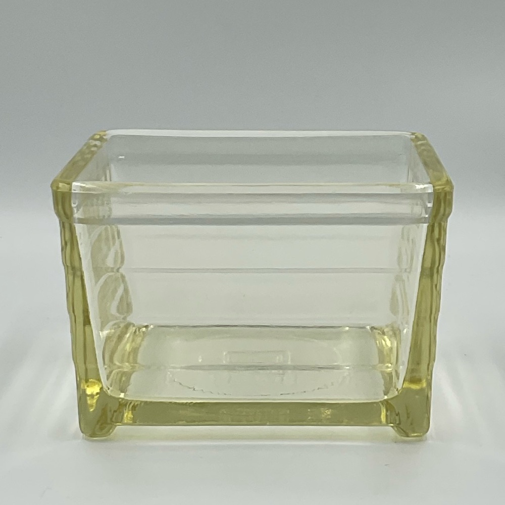 Vintage/Antique Yellow Glasbake Rectangular Refrigerator Container w/o Lid